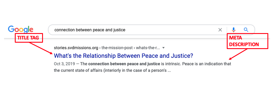 Connection between peace and juice google search.